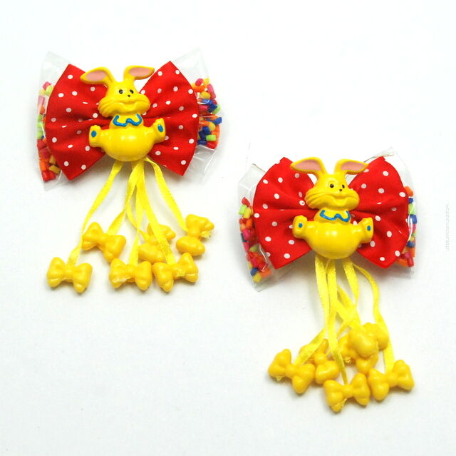 KLAMRY / SPINKI DO WŁOSÓW DZIECIĘCE Z KOKARDKĄ (2 SZTUKI) 0209-548