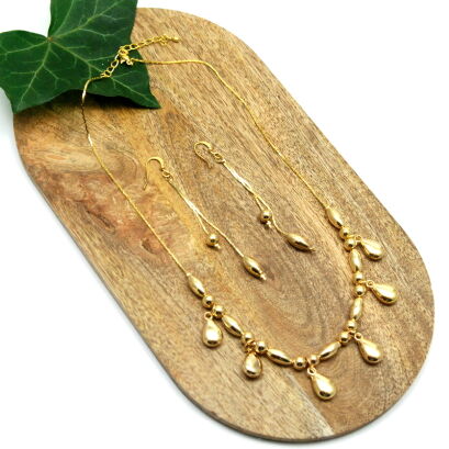 KOMPLET BIZUTERII NASZYJNIK + KOLCZYKI                                       (KPL SAHG)