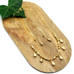 KOMPLET BIZUTERII NASZYJNIK + KOLCZYKI                                       (KPL SAHG)