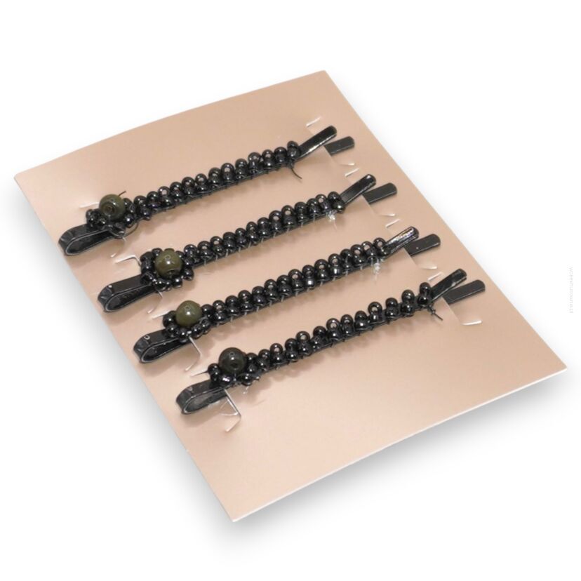 WSUWKI OZDOBNE Z KOLOROWYMI KORALIKAMI – KOMPLET 4 SZTUKI                 (5992-24 SA)