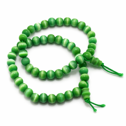 BRANSOLETKA NA GUMCE SZKLANA Z KORALIKAMI 2 SZTUKI (7027 AS)