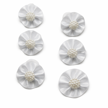 GUMKI DO WŁOSÓW KOMUNIJNE BIAŁE 6 SZTUK (0009-25 g SAH)