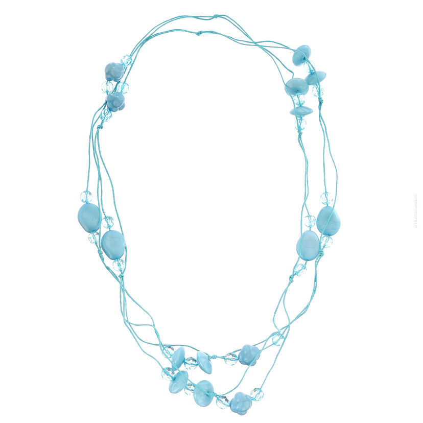 NASZYJNIK DŁUGI NA SZNURECZKU / KORALE                                                      0614-1006