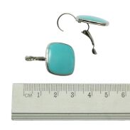 KOLCZYKI WISZĄCE EMALIOWANE NIEBIESKIE                                          (9361-3 SAM) - 2