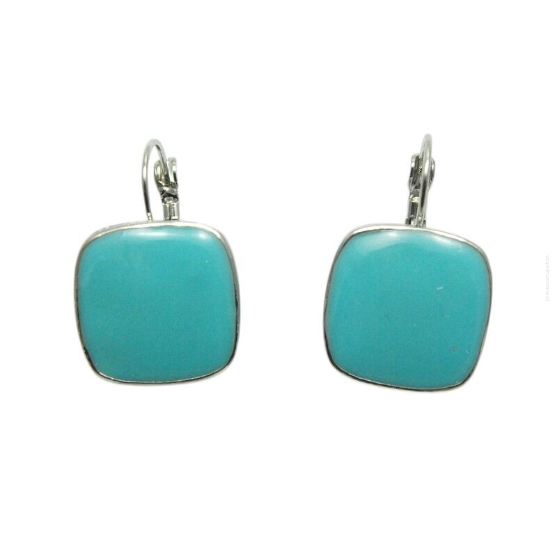 KOLCZYKI WISZĄCE EMALIOWANE NIEBIESKIE                                          (9361-3 SAM)