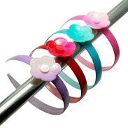 OPASKI DO WŁOSÓW DZIECIĘCE Z KWIATKIEM 4 SZTUKI                                  (1818 SAM) - 2