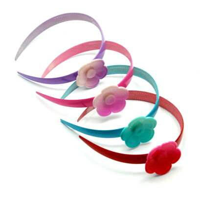 OPASKI DO WŁOSÓW DZIECIĘCE Z KWIATKIEM 4 SZTUKI                                  (1818 SAM)