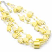 NASZYJNIK / WISIOREK Z ŻÓŁTYMI KORALIKAMI (N-0701/21/4R C-5 SAM B) - 4