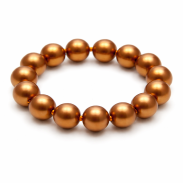 BRANSOLETKA BRĄZOWO-ZŁOTA Z PEREŁEK JABLONEX (BRPR-17 SAH) - 2