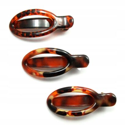 SPINKI / PELIKANY DO WŁOSÓW BRĄZOWE 3 SZTUKI                                                                        (PED-15 SAH)