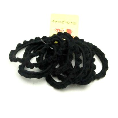 GUMKI DO WŁOSÓWCZARNE 10 SZTUK 1410-025