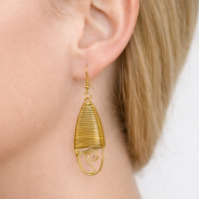 KOLCZYKI METALOWE WISZĄCE 