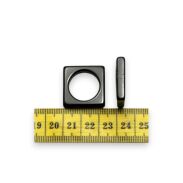 PIERŚCIONKI PLASTIKOWE KWADRATOWE ZESTAW 5 SZTUK (0608-01) - 3