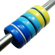 BRANSOLETKI PLASTIKOWE KOLOROWE SZEROKIE 3 SZTUKI                                                                   (5133 SAM) - 2