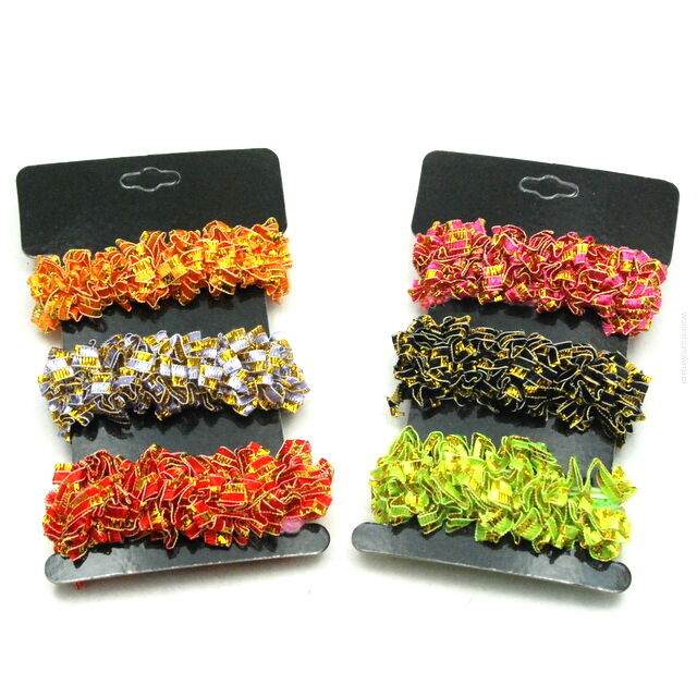 GUMKI DO WŁOSÓW FROTKI DUŻE KOLOROWE (12 SZTUK) 0245-61