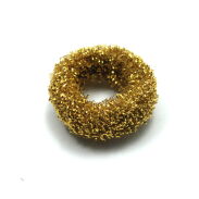 GUMKI DO WŁOSÓW FROTKI ZŁOTE 20 SZTUK (0941 SA) - 3