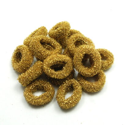 GUMKI DO WŁOSÓW FROTKI ZŁOTE 20 SZTUK (0941 SA)