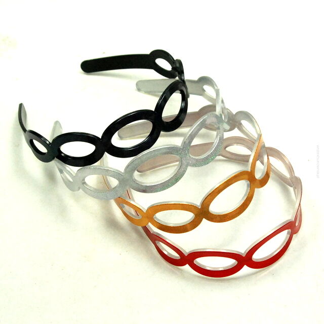 OPASKI DO WŁOSÓW KOLOROWE- ŁANCUSZKI 4 SZTUKI                                                                            (0314-506 SAH)