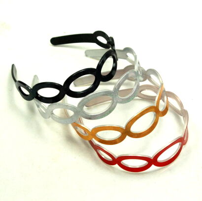 OPASKI DO WŁOSÓW KOLOROWE- ŁANCUSZKI 4 SZTUKI                                                                            (0314-506 SAH)