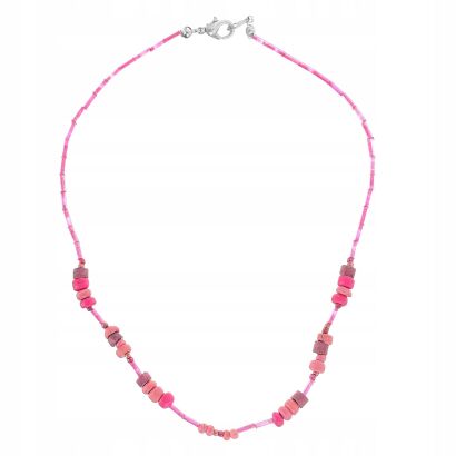 NASZYJNIK / KORALIKI DROBNE RÓŻOWE                                                 0665-1001