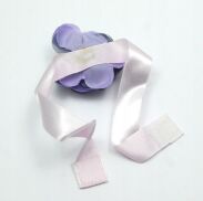 CHOKER NA TASIEMCE Z FIOLETOWYM KWIATEM                                                    (3029-1 SA) - 4