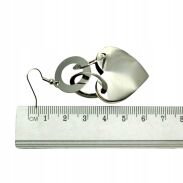 KOLCZYKI WISZĄCE METALOWE SERDUSZKA                                                              (KOMET-1 SA) - 3