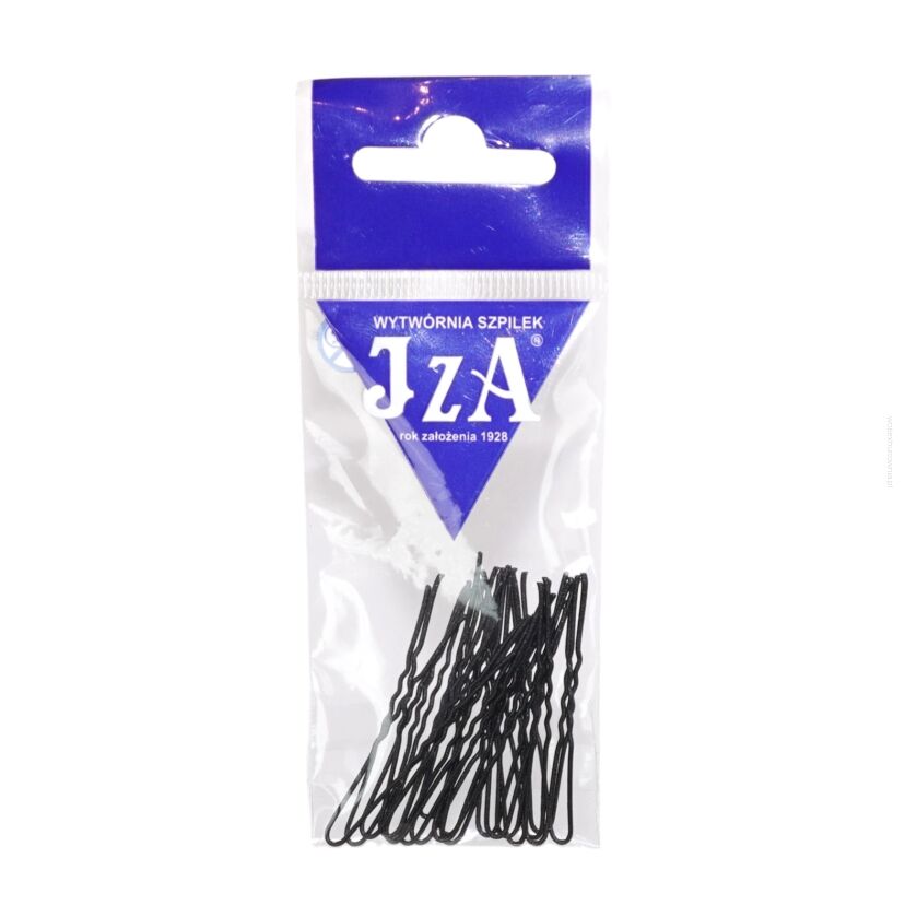 KOKÓWKA FRYZJERSKA KARBOWANA CZARNA MAT 4.5 CM 20 SZTUK                              (B245/20 MAT)