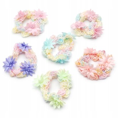 GUMKI DO WŁOSÓW PLECIONE OZDOBNE 6 SZTUK (0176-25 SAM F)