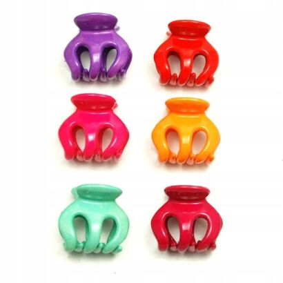 SZCZĘKI DO WŁOSÓW KOLOROWE 12 SZTUK                                                                              (0950 SA)