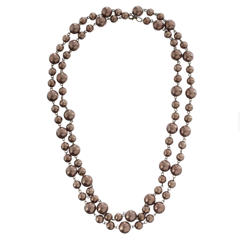 KORALE / NASZYJNIK BRĄZOWY  ROZPINANY                                                          0611-1016 g