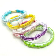 GUMKI DO WŁOSÓW KOLOROWE Z BLASZKĄ  