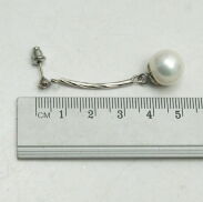 KOLCZYKI WISZĄCE Z PEREŁKĄ                                                                                0613-09 - 3