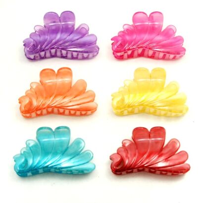 SZCZĘKI / KLAMRY DO WŁOSÓW KOLOROWE 6 SZTUK                                                                 (0176-12)