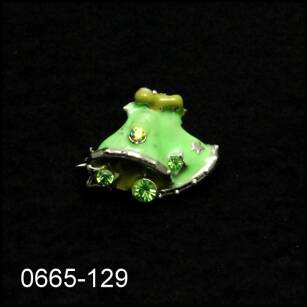 BROSZKA ZIELONA "DZWONEK" 0665-129