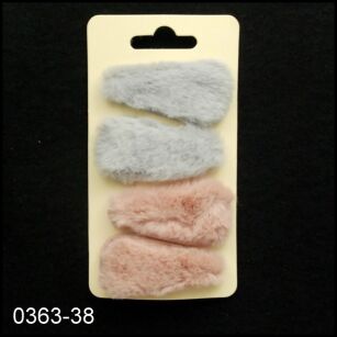 SPINKI / PYKI PLUSZOWE 4 SZTUKI                                                                                           (0363-38)