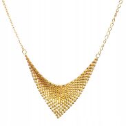 NASZYJNIK Z KOLCZYKAMI W KSZTAŁCIE ROMBÓW – KOMPLET BIŻUTERII        (0617-1 SAHG) - 4