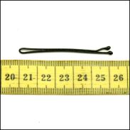 WSUWKA CZARNA PROSTA MATOWA 2 KULKI 5 cm                       (105/100 MAT) - 3