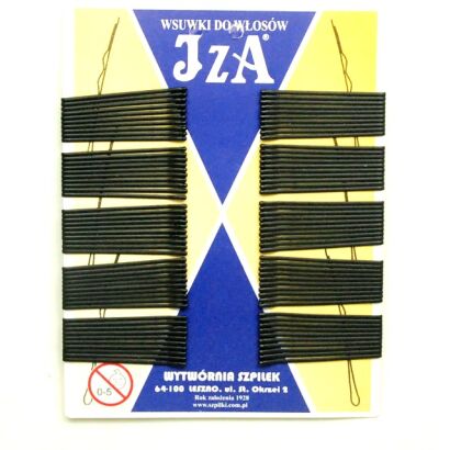 WSUWKA CZARNA PROSTA MATOWA 2 KULKI 5 cm                       (105/100 MAT)