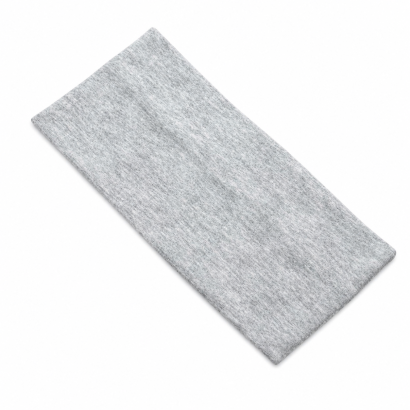 OPASKA NA GŁOWĘ ELASTYCZNA SZEROKA JASNY POPIEL 9 CM (0174-27 S)
