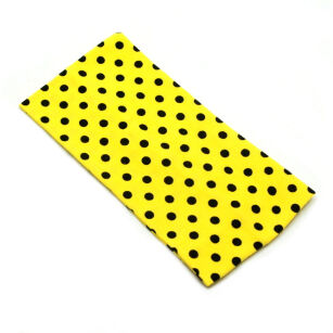 OPASKA ELASTYCZNA SZEROKA ŻÓŁTA W KROPKI 10 CM                                                               (01747415 SA)