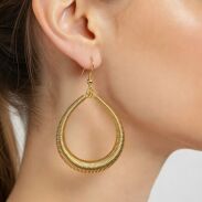 KOLCZYKI WISZĄCE METALOWE                                                                     (0611-624 SA) - 2