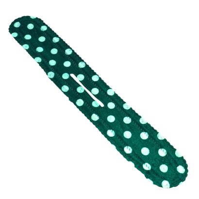 TWISTER DO WŁOSÓW DUŻY ZIELONY W BIAŁE KROPKI CIENKI (4288 SA)