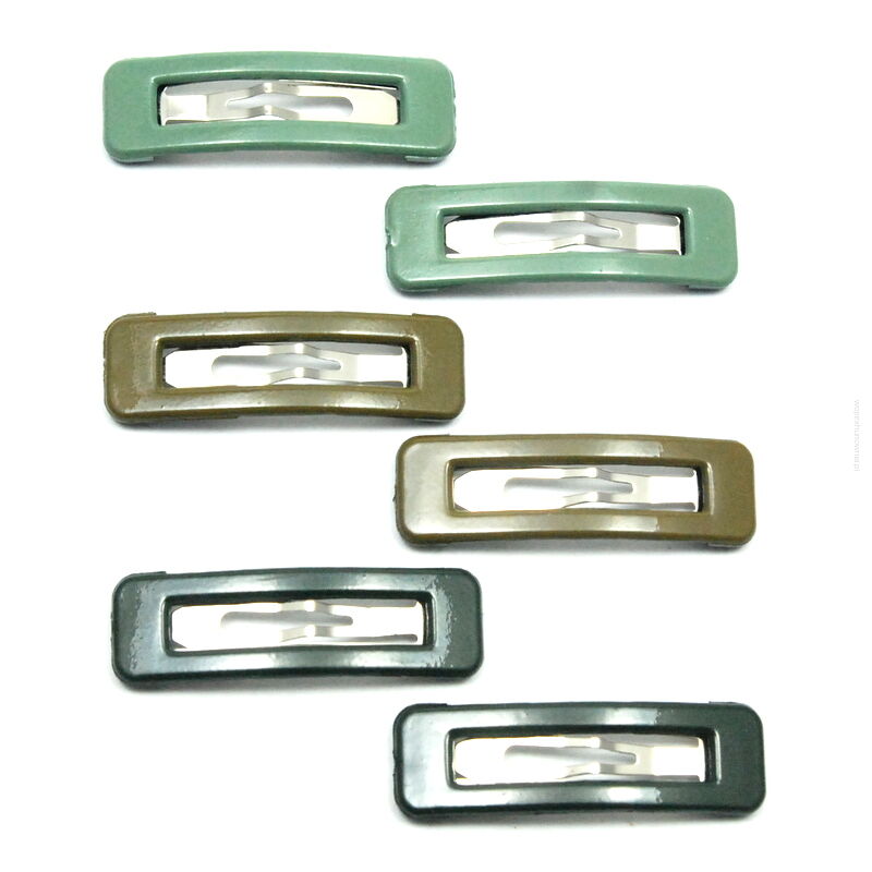 PYKI / SPINKI DO WŁOSÓW  ZIELONE OBLANE PLASTIKIEM 6 SZTUK                                          (0301-1 SAH)