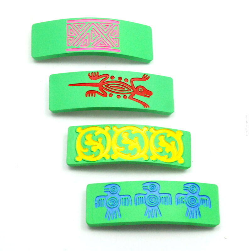 KLAMRY / AUTOMATY DO WŁOSÓW KOLOROWE 4 SZTUKI                                                                      (4986 SAU)