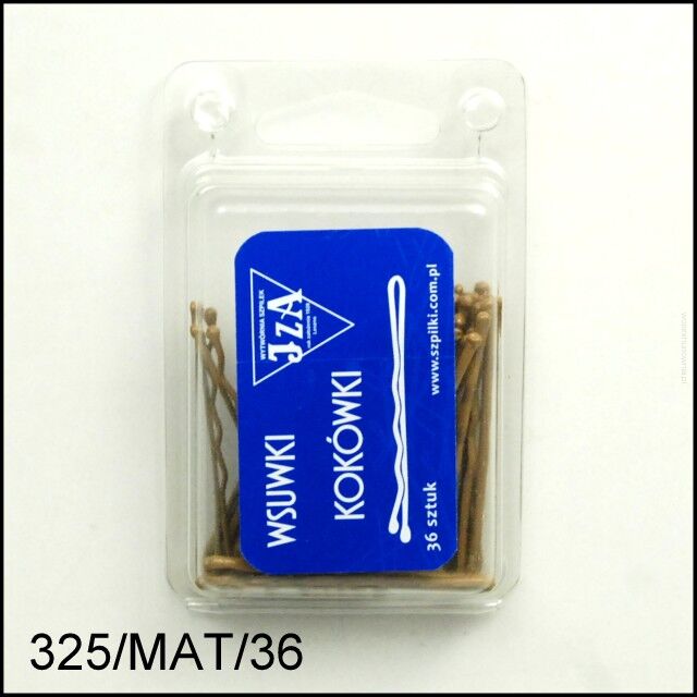 WSUWKA ZŁOTA MATOWA 2 KULKI 5 cm 36 sztuk