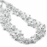 NASZYJNIK / WISIOREK Z BIAŁYMI KORALIKAMI (N-029/58/9R H-2 SAM B) - 4