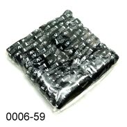 GUMKI DO WŁOSÓW CZARNE KISS ME (25 SZT) 0006-59 - 2