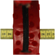 OPASKA DO WŁOSÓW SZEROKA CZERWONA W KROPKI 3 SZTUKI  (0783 SA) - 3