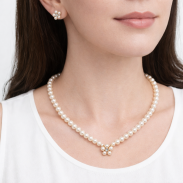 KOMPLET BIŻUTERII KORALE + KOLCZYKI                                                                       0646-12 AS - 2