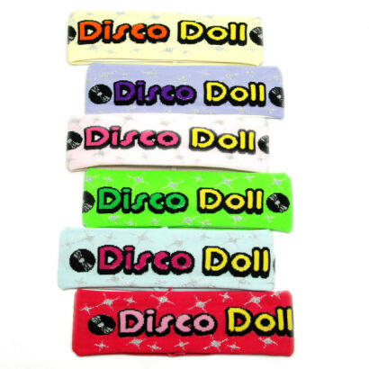 OPASKI NA GŁOWĘ ELASTYCZNE KOLOROWE "DISCO DOLL" (6 SZTUK) 0193-9